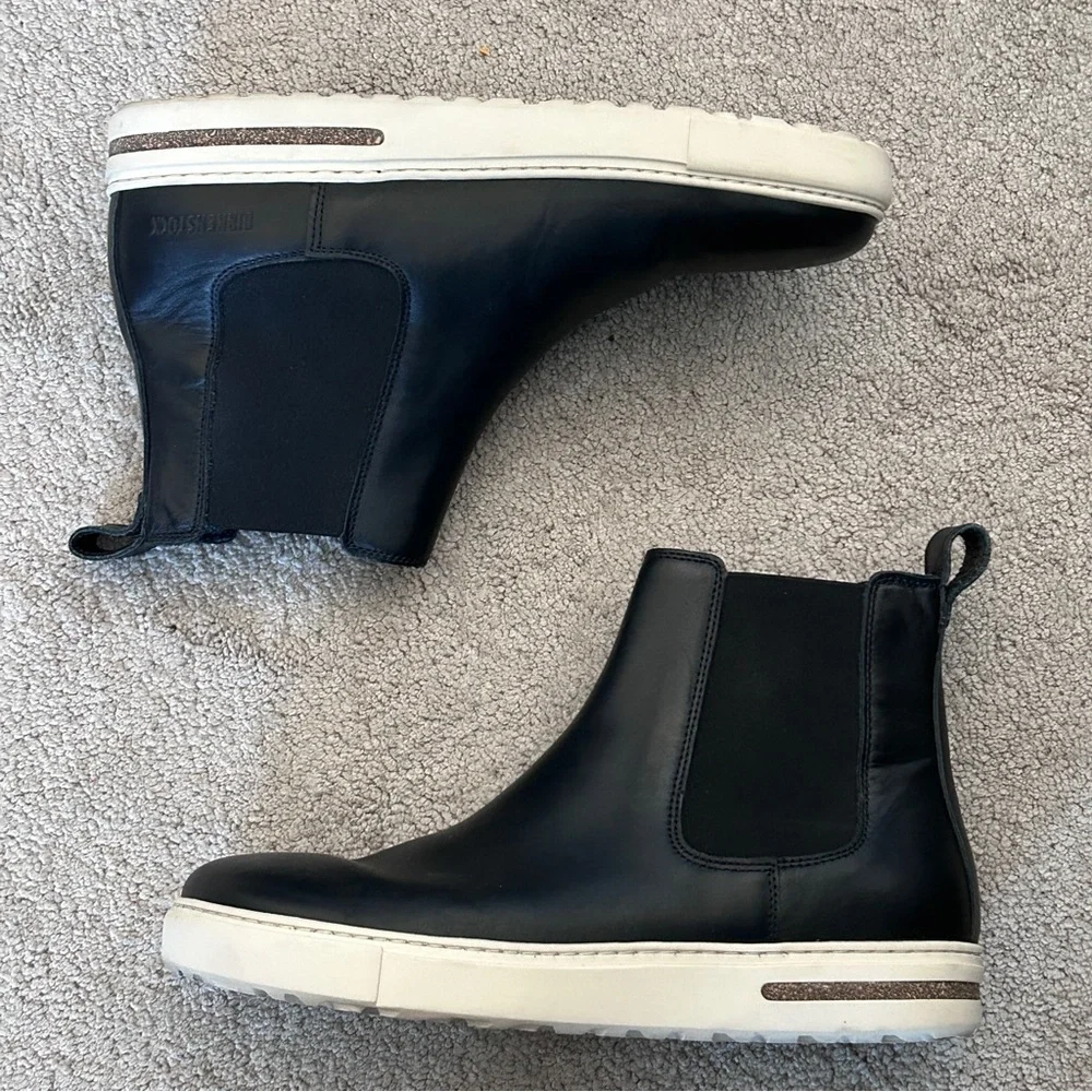 Birkenstock Bend Chelsea Black Leather Sneaker Boot Comfort Bootie 41 / US 10 - Picture 5 of 10